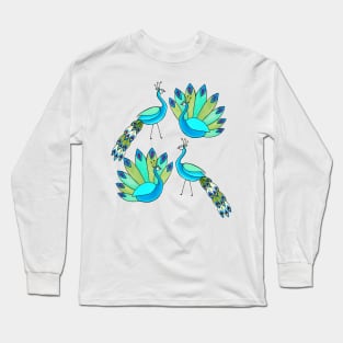 Peacocks are beautiful Long Sleeve T-Shirt